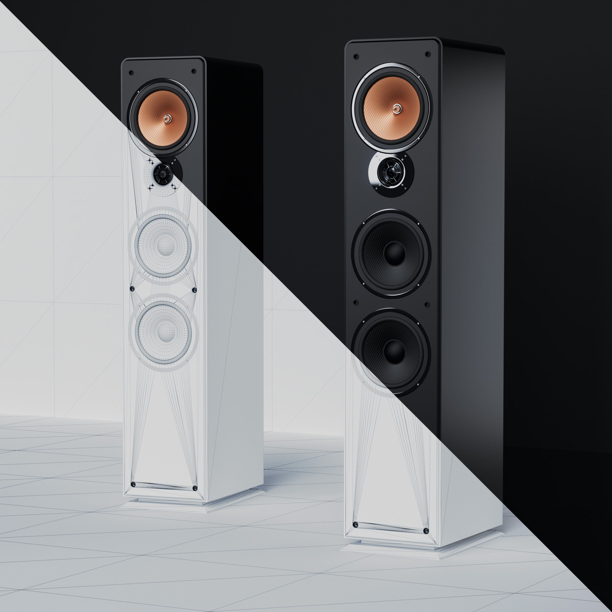 3D Visualisierung - Lautsprecher