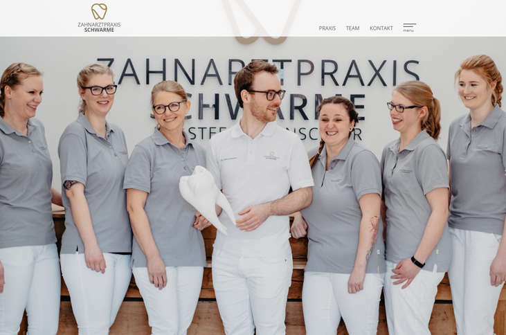 Webdesign | Webpräsenz - Zahnarztpraxis Schwarme​